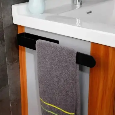 Porte Serviette - BathroomTowelRack™ - Noir