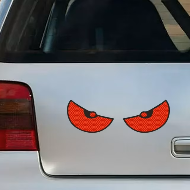Sticker Voiture - EyeAlert™ - Rouge