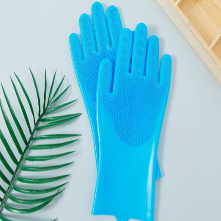 Gant de Toilettage - GroomGlove™ - Bleu