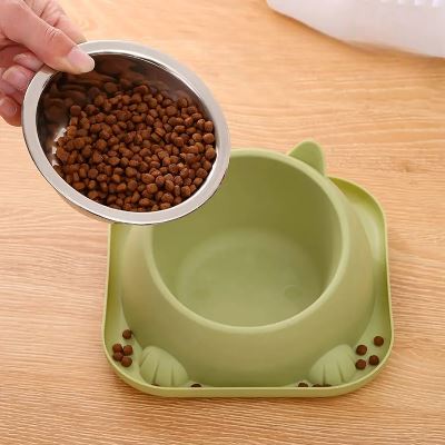 Gamelle Chat - CatTiltProof™ - Vert
