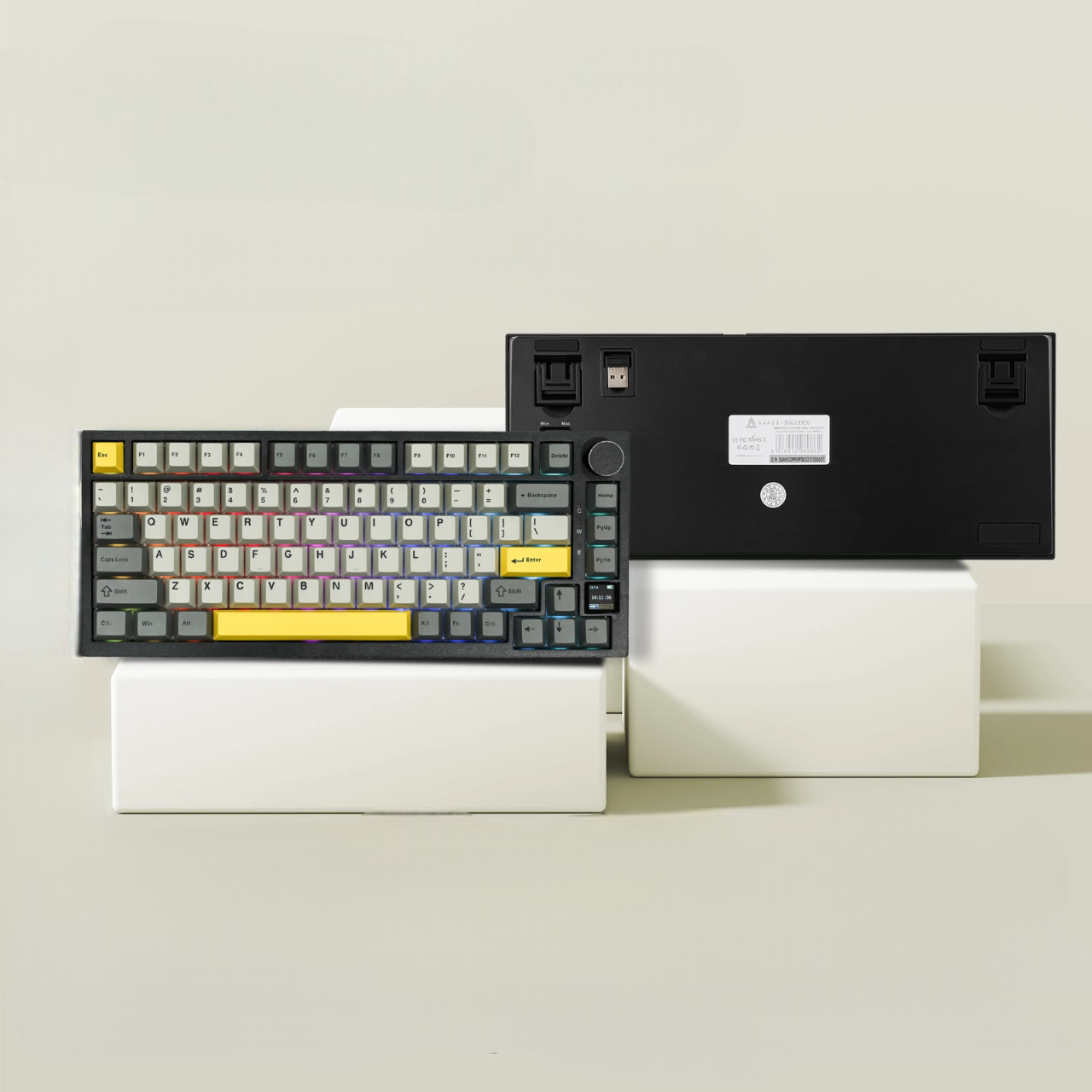 Clavier Mécanique - WirelessMechanicalKeyboard™ - Gris Foncé