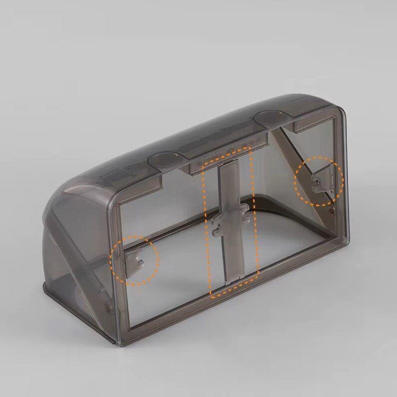 Boite Etanche Electricite - ElectricPlugRainproofCover™ - Noir