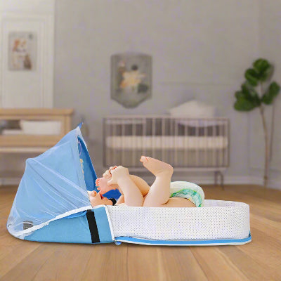 Berceau de Voyage - BabyNest™ - Bleu