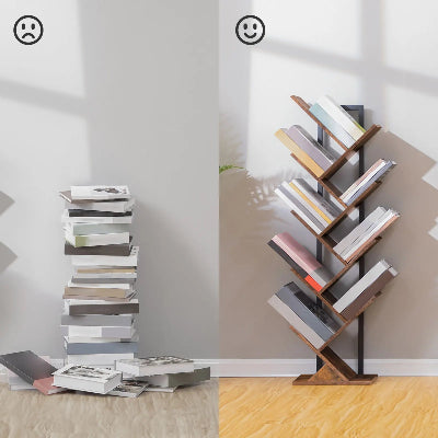 Etagere a Livre - BranchShelf™ - Maron Rustic