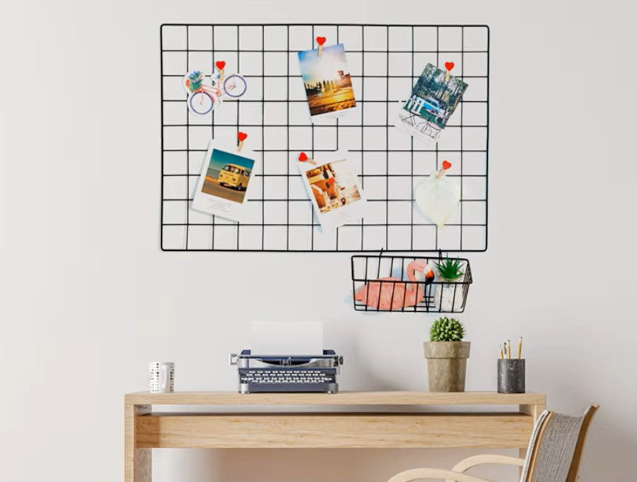 Rangement Mural - ClutterGrid™ - Grille Noire