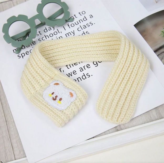 Écharpe chien - DogKnittedScarf™ - Beige