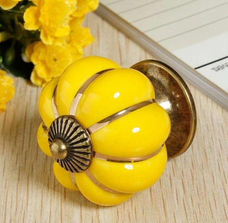 Poignée pour Placard - CeramicHandle™ - Jaune