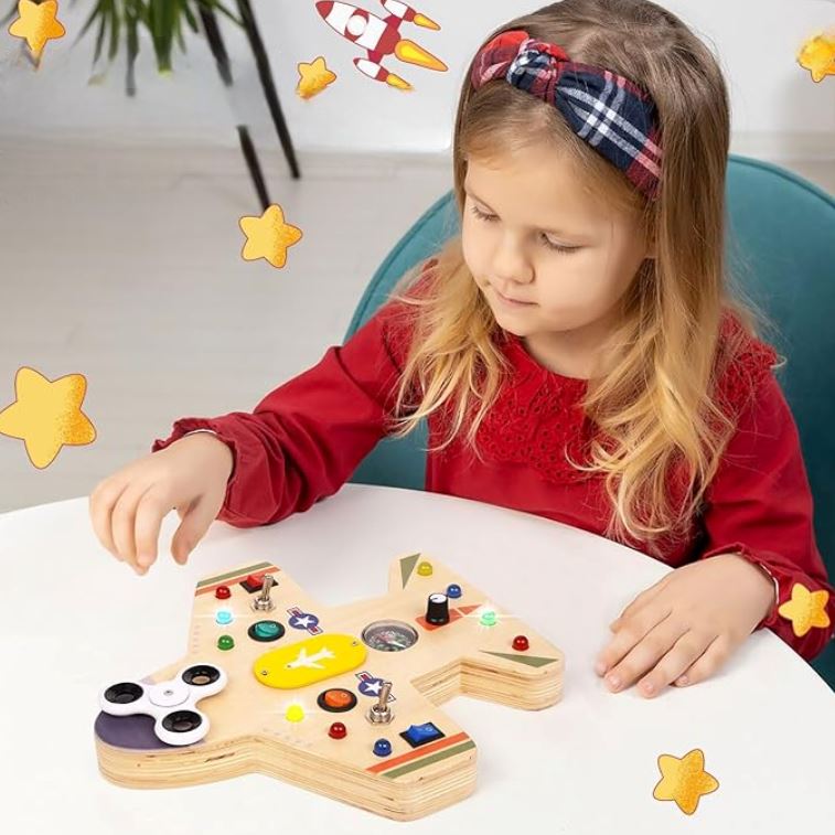 Tableau Montessori - BusyBoardCircuit™ - Aéronef