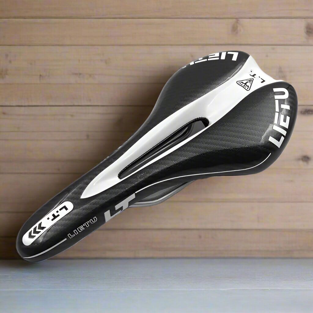 Selle de Vélo - BicycleSaddle™ - Fibre de carbone Blanc