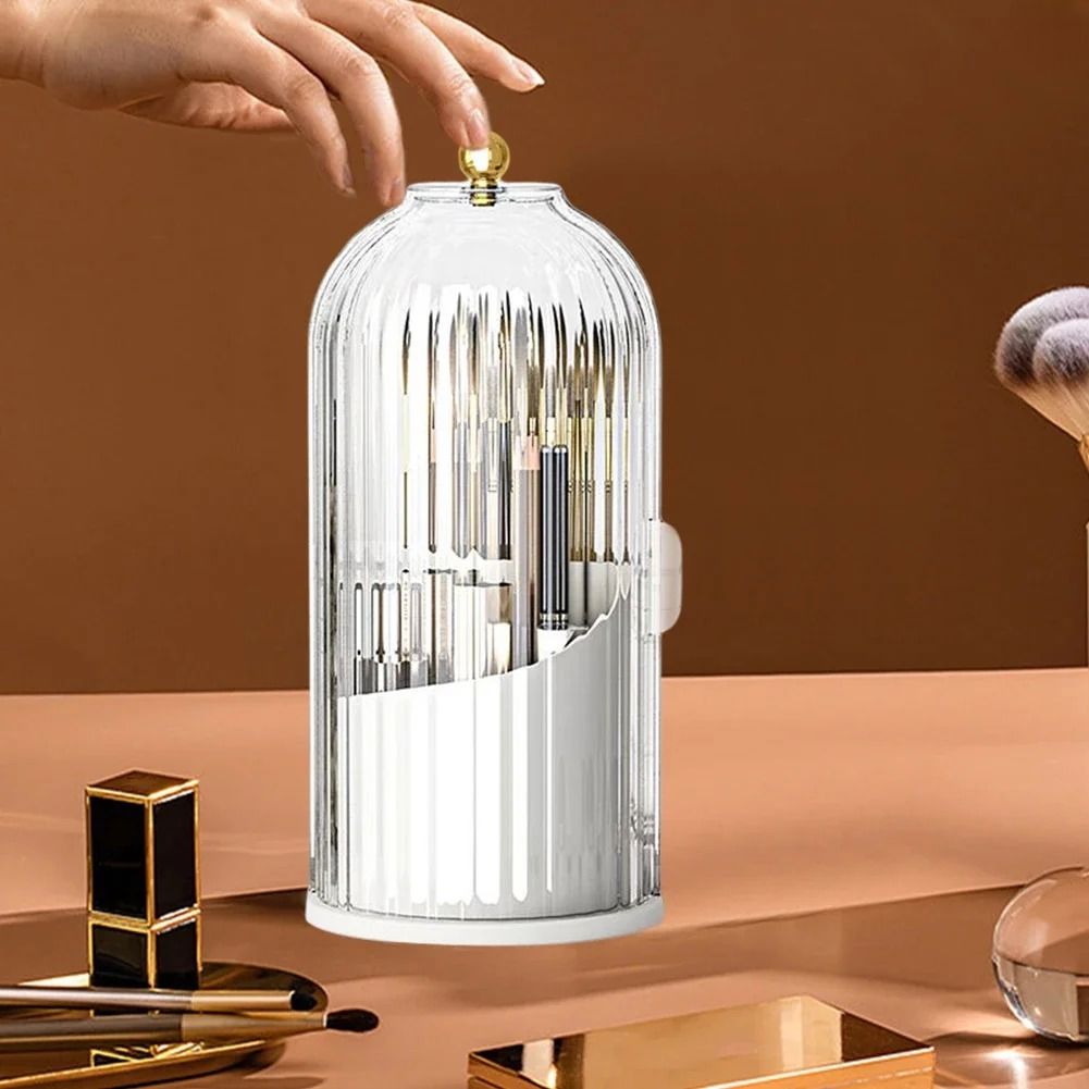 Organisateur Maquillage - MakeupBrushHolder™ - Blanc Transparent