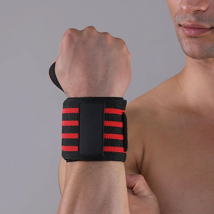 WeightLiftingWristWraps™ - Rayures Rouge