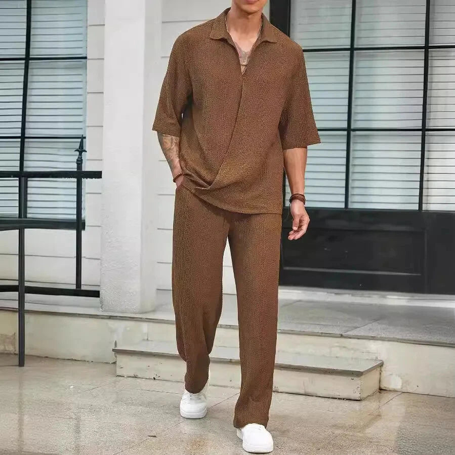 Tenue Été Homme - UrbanEaseSet™ - Marron