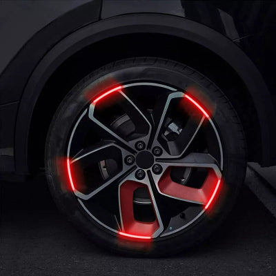 AUTOCOLLANT VOITURE - GlowWheel™ - Rouge
