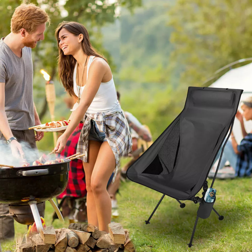 Chaise de Camping - FoldingCampingChair™ - Noir