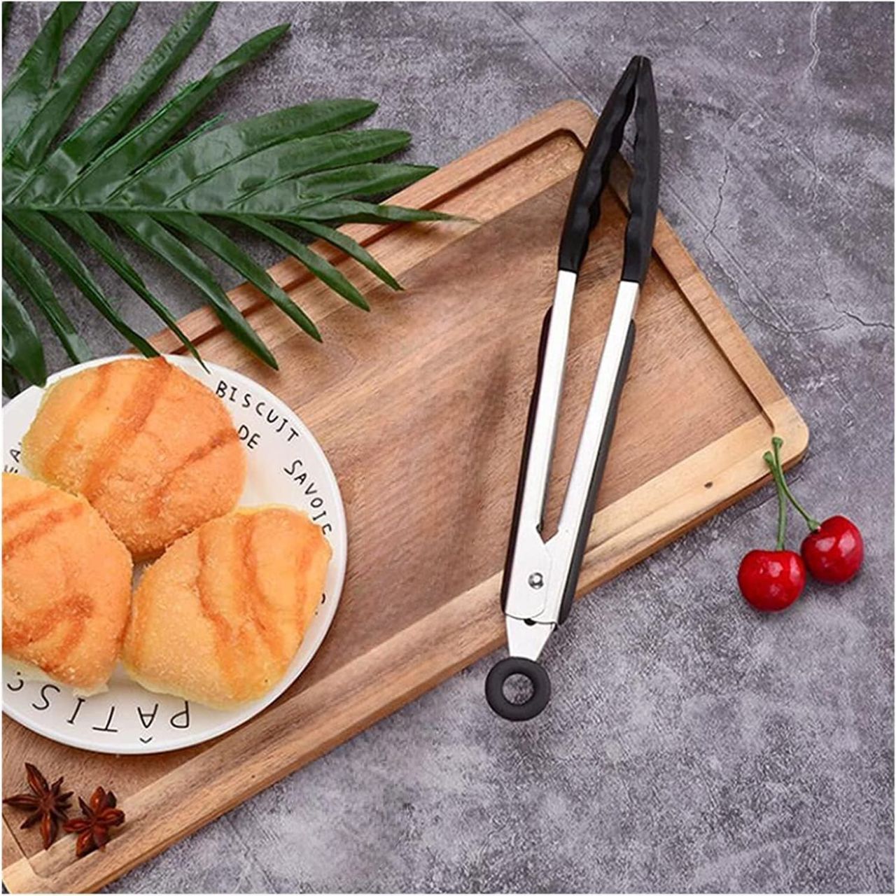 Pince à barbecue - SiliconeBBQGrilling™ - Noir