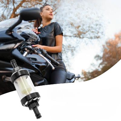 Filtre à carburant - MotorcycleFuelFilter™ - Noyau en plastique Noir