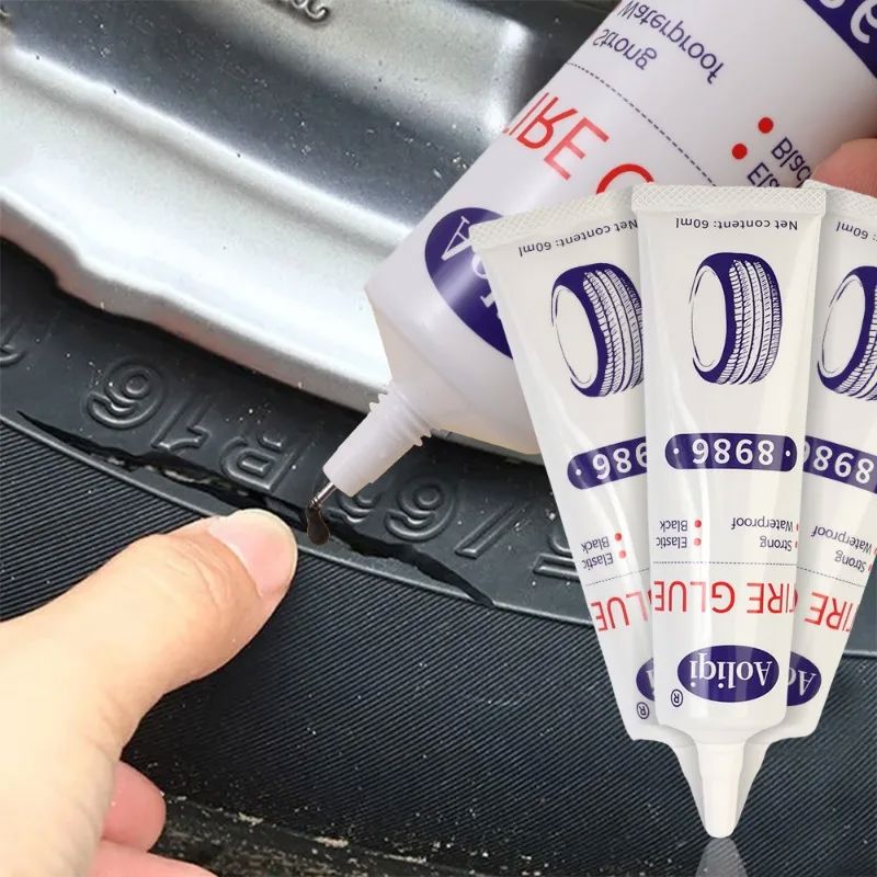 Réparation Pneu Crevé - CarTyreGlue™- Blanc