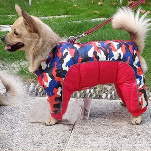 Doudoune pour Chien - WarmJacketDog™ - Camouflage Rouge
