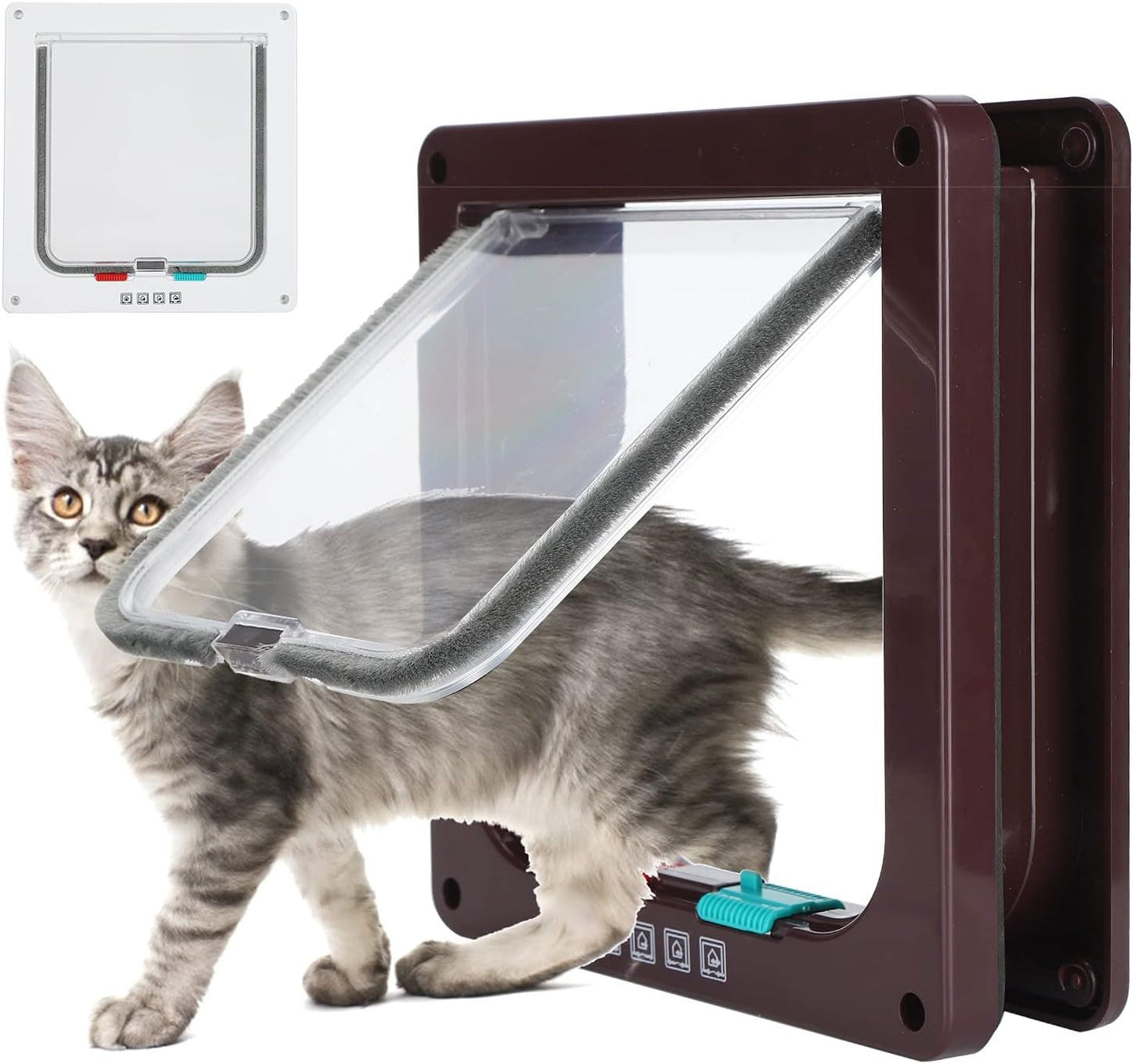 Chatière Électronique - SmartPetDoor™ - Marron