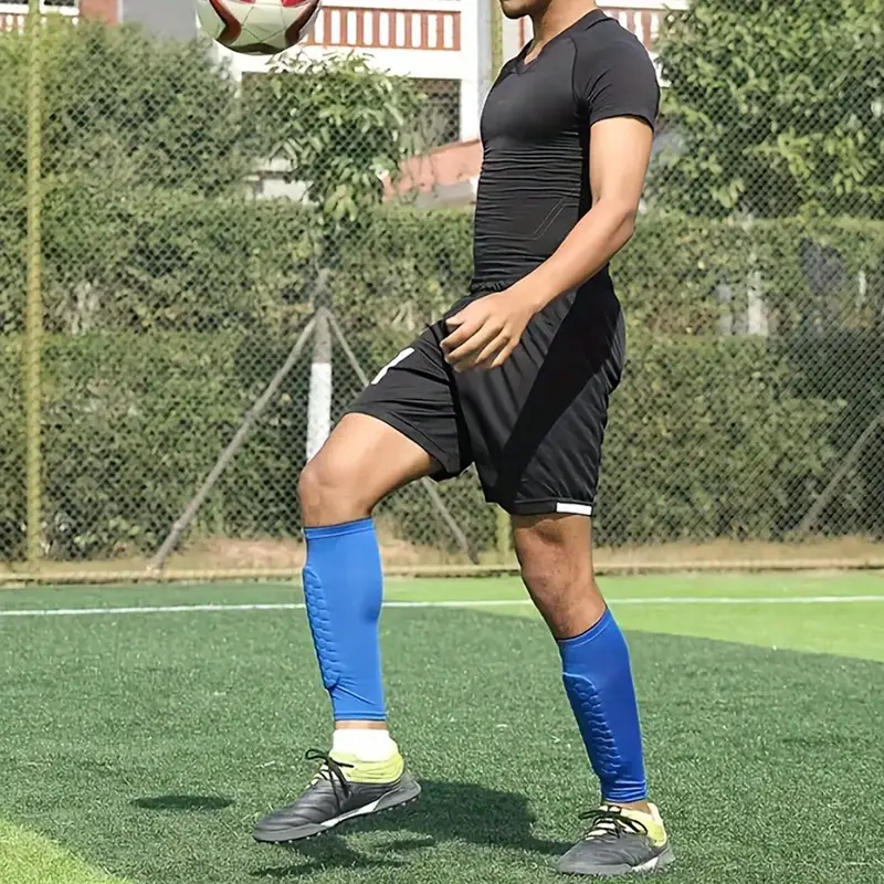 Protège Tibia - FootballLegSleeves™ - Bleu