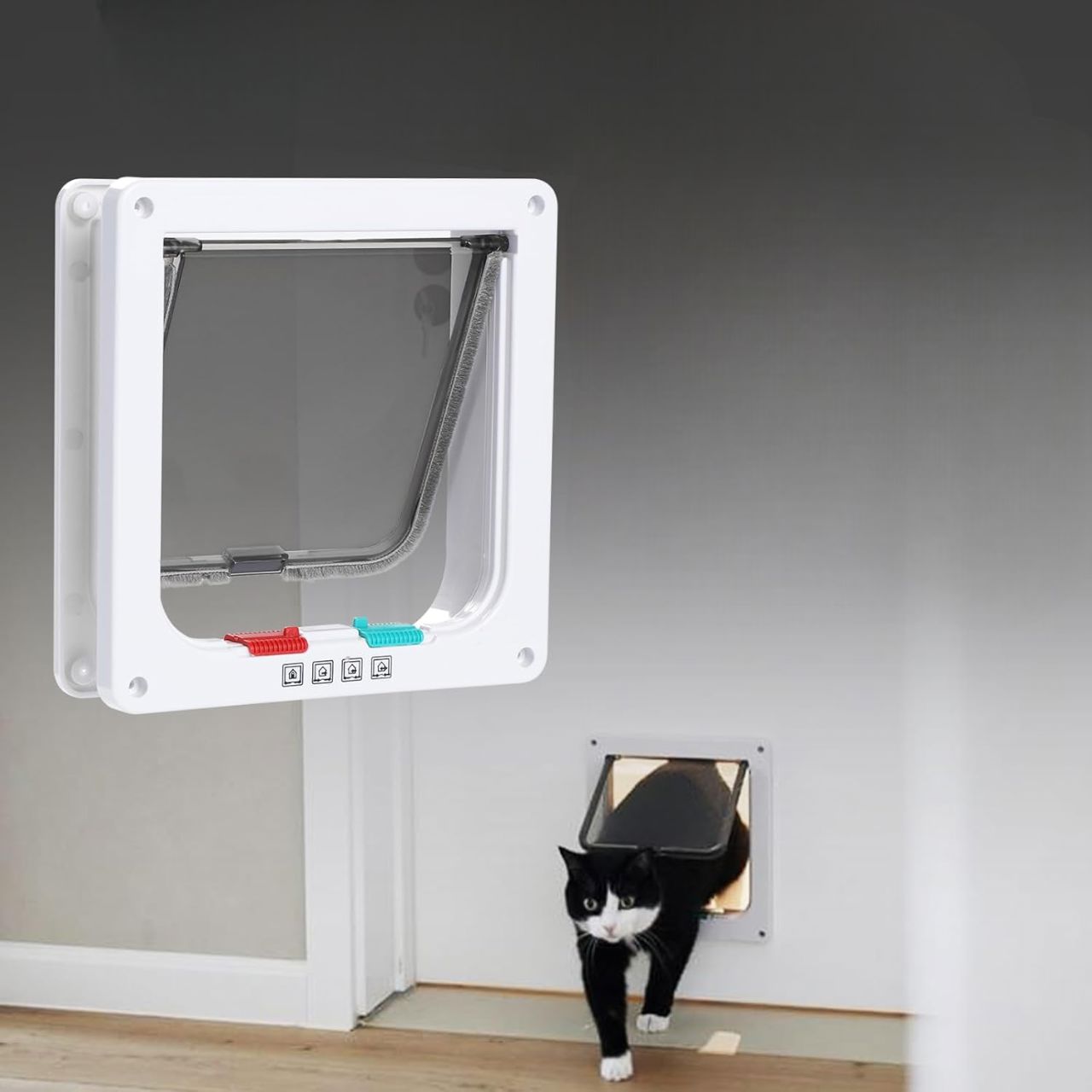 Chatière Électronique - SmartPetDoor™ - Blanc