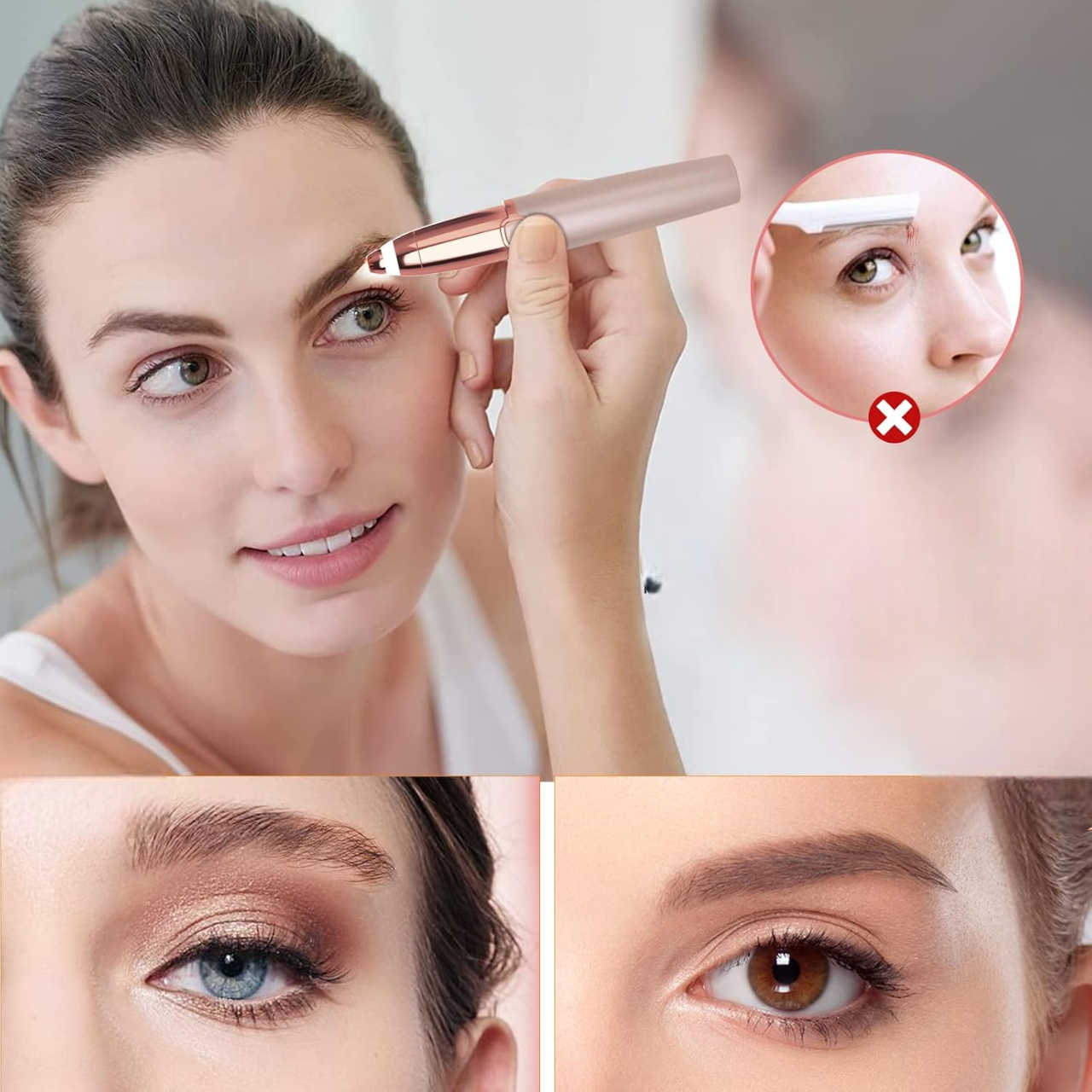 Epilateur Sourcil - ElectricEyebrowPen™ - Rose