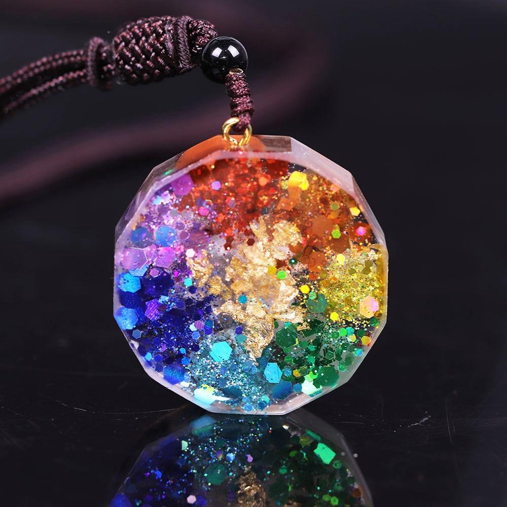 YantraNecklace™ Collier-pendentif en orgonite | Yoga