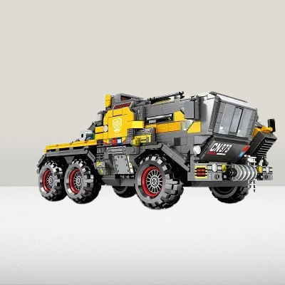 Jouet Voiture - ArmoredVehicleToys™ - Gris/Jaune