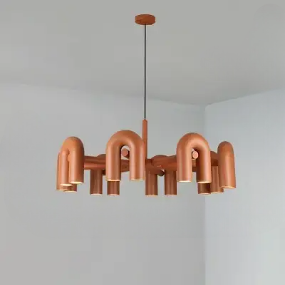 Lustre Plafond - CreativeU-shapedChandelier™ - Orange