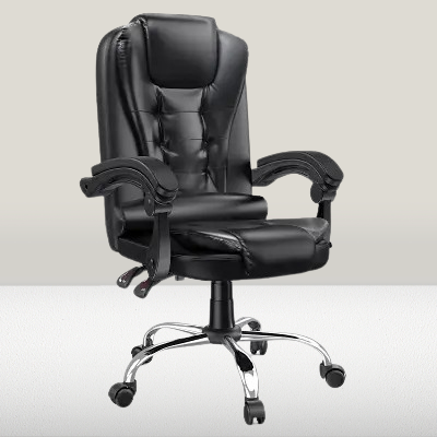 Chaise De Bureau Ergonomique - ErgonomicOfficeChair™ - Noir