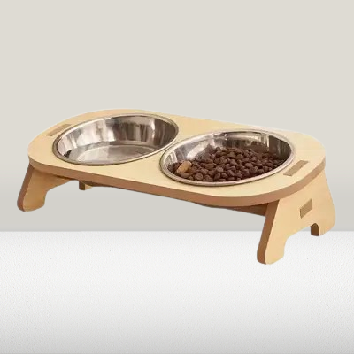 Gamelle Chat - Anti-KnockoverCatFeeder™ - Double
