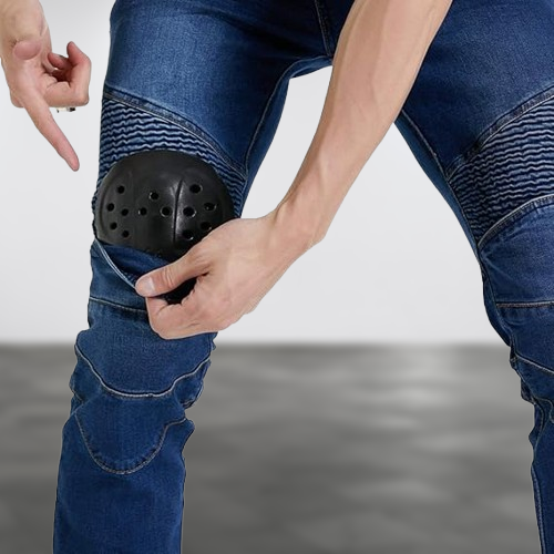 Jeans moto - MotorcycleJeansCollection™ - Bleu basic