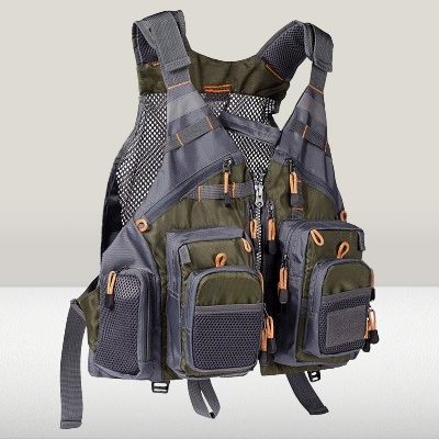 Gilet de Peche - FishingVestOutdoor™ - Vert