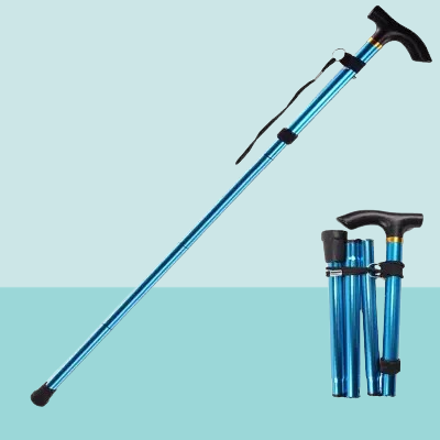 Canne De Marche - TelescopicFoldCrutches™ - Bleu