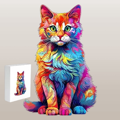 Puzzle En Bois - WoodenPuzzleColorCat™