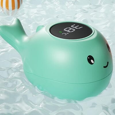 Thermomètre bain bébé - BabyBathTempMeter™ - Dauphin vert