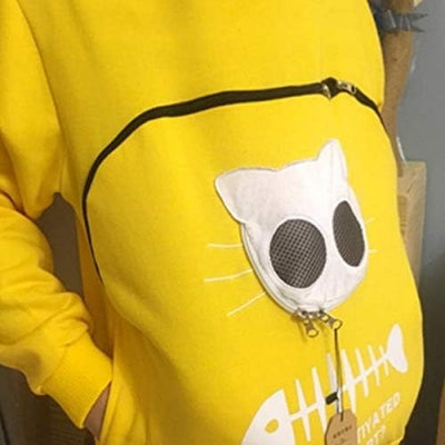 Sweatshirt Femme - SweatshirtKangaroo™ - Jaune