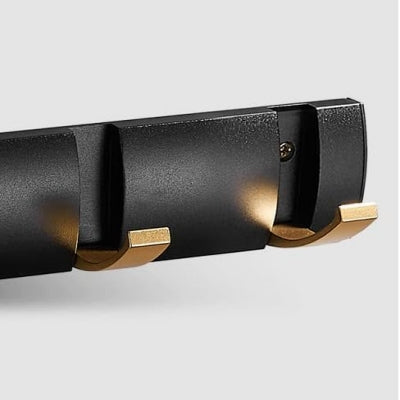 Porte serviette salle de bain - BathWallHolderRack™ - Noir&doré