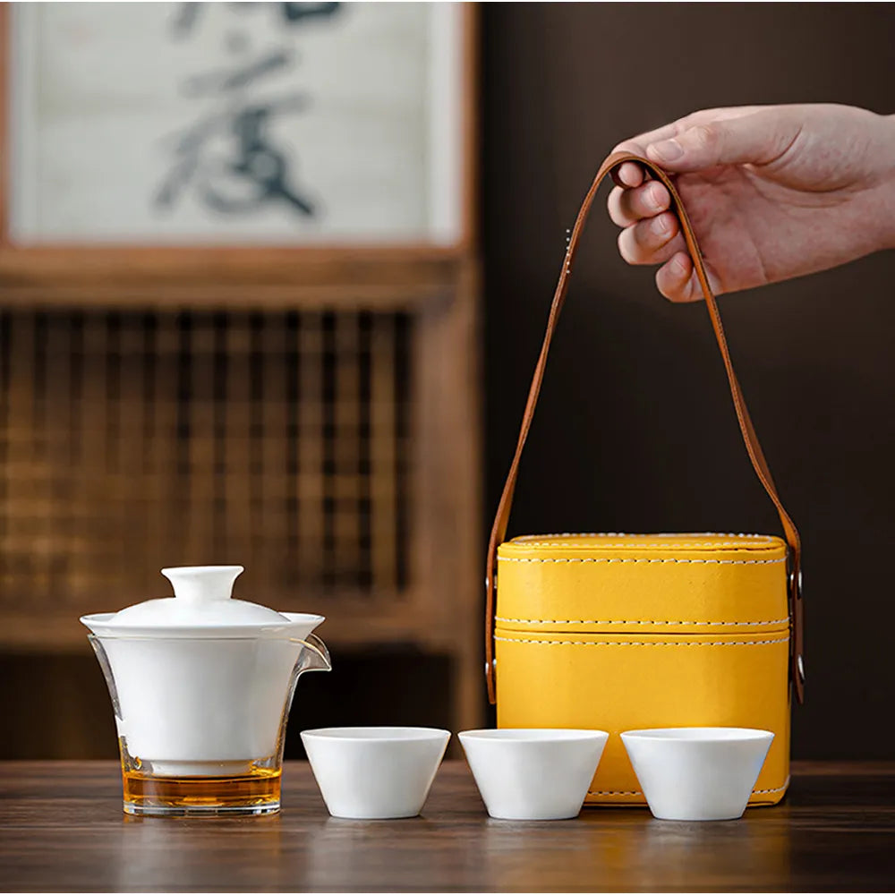 Service à Thé - PorceLuxe™ - Blanc