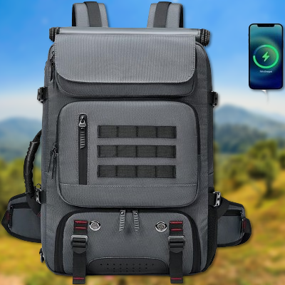 Sac à Dos de Voyage - TravelBackpackBag™ - Gris