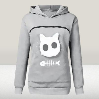 Sweatshirt Femme - SweatshirtKangaroo™ - Gris clair