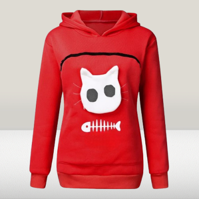 Sweatshirt Femme - SweatshirtKangaroo™ - Rouge
