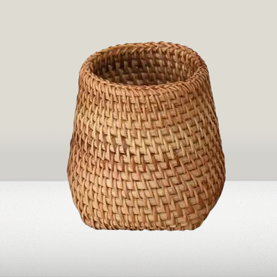 Panier En Rotin - HandmadeRattanStorageBox™ - Fond carré