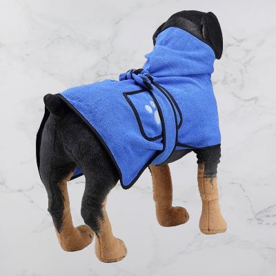 Peignoir pour Chien - DogBathTowel™ - Bleu