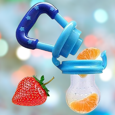 Sucette bebe - BabySiliconeFeeder™ - Bleu