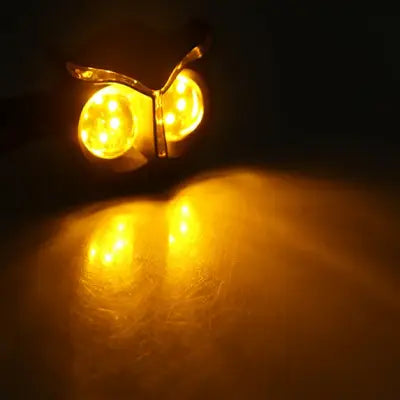 Clignotant moto led - OwlMotoLED™ - Jaune&Bleu