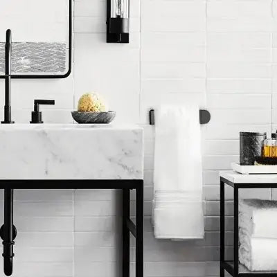 Porte Serviette - BathroomTowelRack™ - Noir