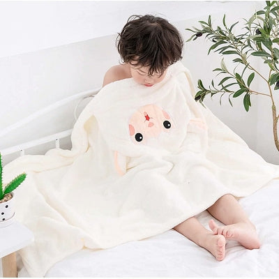 Serviette de bain bébé - Children'sBathTowel™ - Blanc