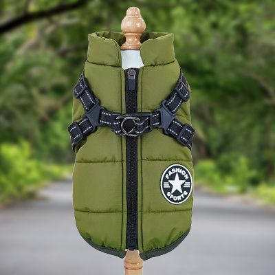 imperméables pour chiens - HarnessDogJacket™ - Vert