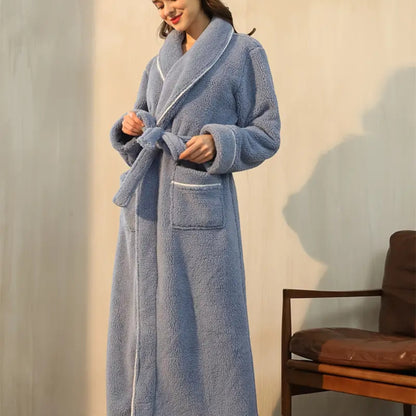Peignoir De Bain - CozyCottonBathRobe™ - Gris
